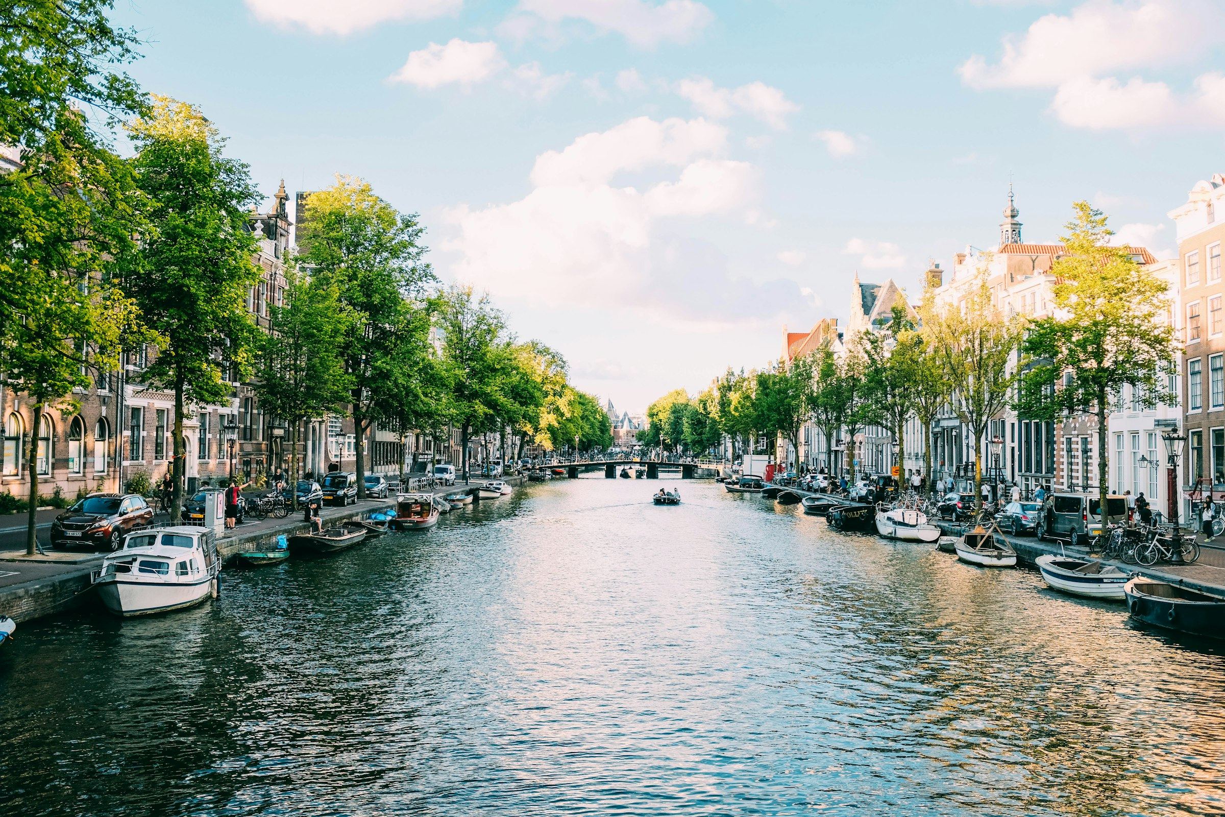 A canal in Amsterdam
